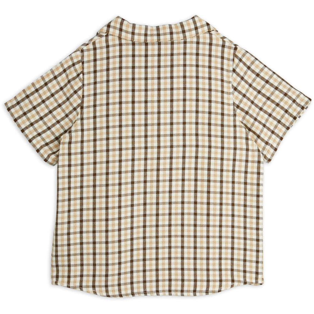 Køb Mini Rodini Beige Gingham Woven Skjorte
