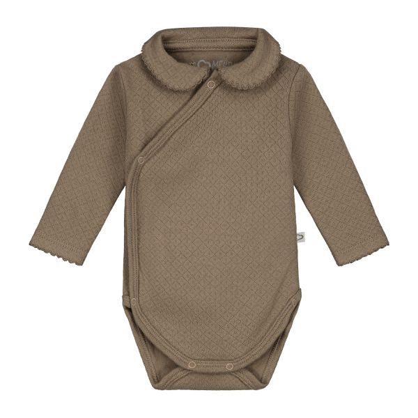 Mats & Merthe Charlotte Overslagromper Korte Mouw Off White 1 Mnd