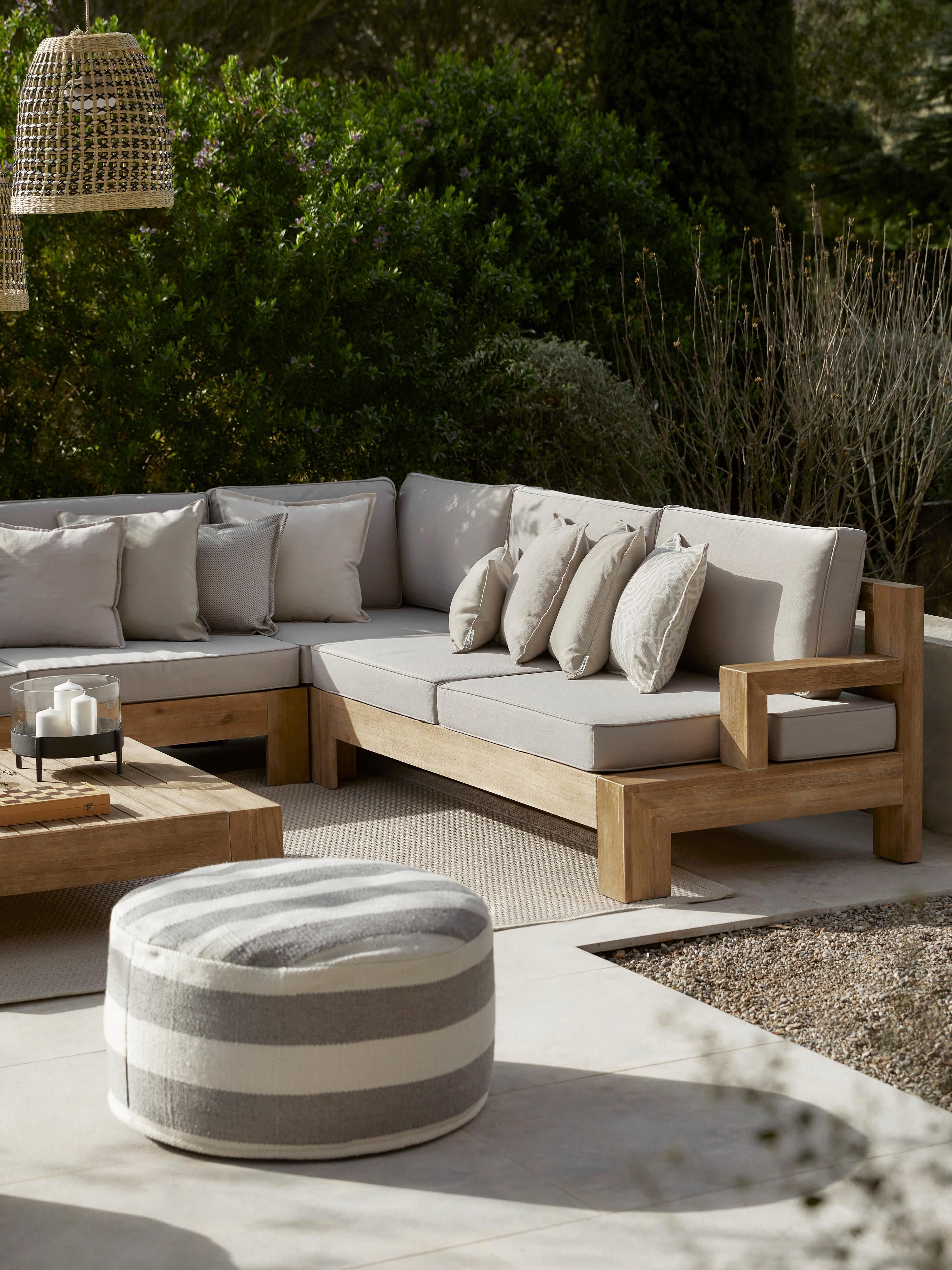 Modulaire tuin loungeset Joshua van acaciahout, 4-delig