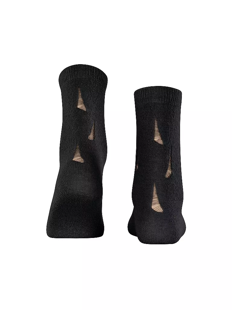 FALKE Socken DISTRESSED black schwarz