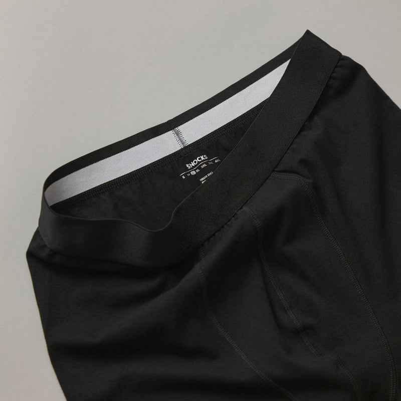 Lange Boxershorts ohne Logo aus Bio-Baumwolle Blau