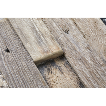Teak wandbekleding gun smoked (ca. 0,5 m²)