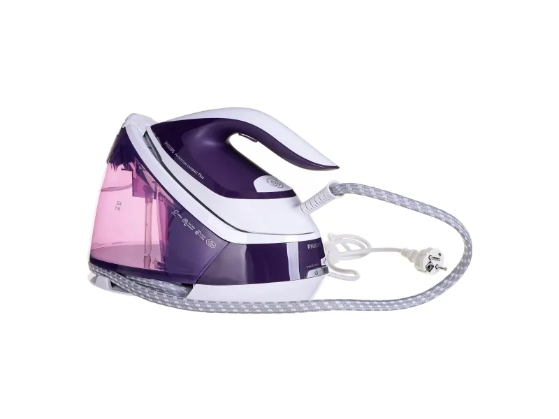 Philips PerfectCare Compact Plus GC7933 - Dampstrygejern med automatisk afbrydelse - såleplade: SteamGlide Plus - 2400 W - magisk lilla