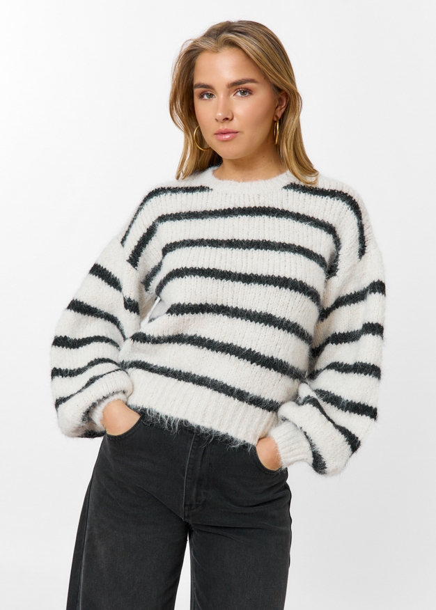Leia fluffy trui creme