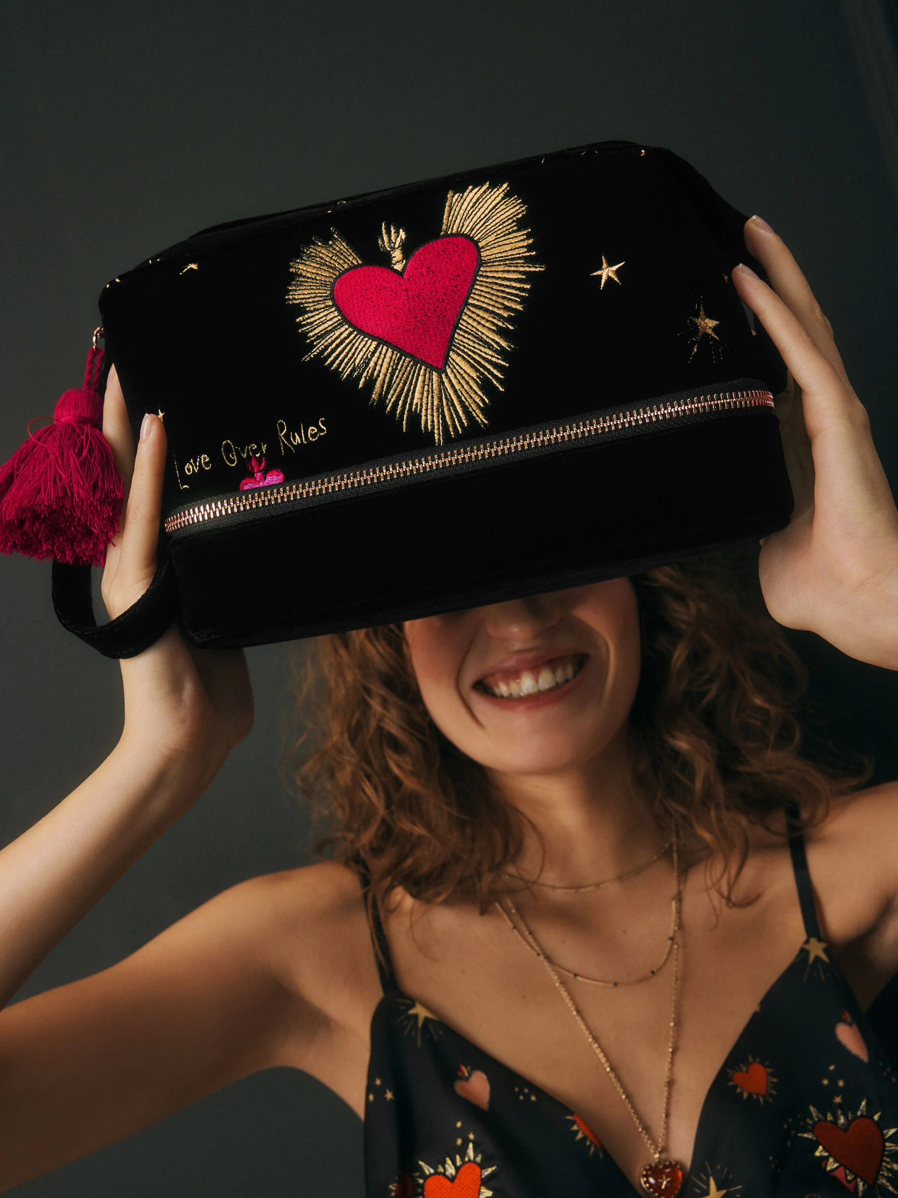 Rockett St George Velvet Washbag
