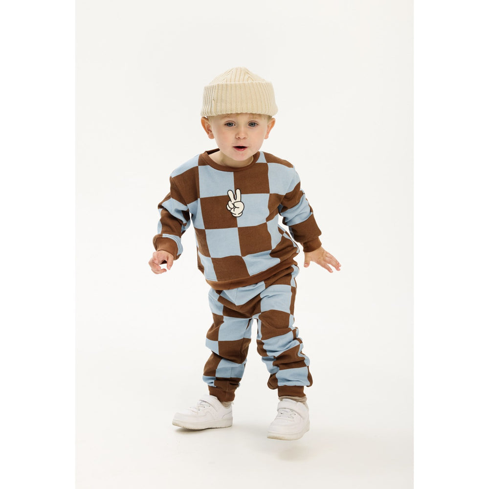 Køb THE NEW Siblings Toffee Check TNSTPaulie OS Sweatshirt