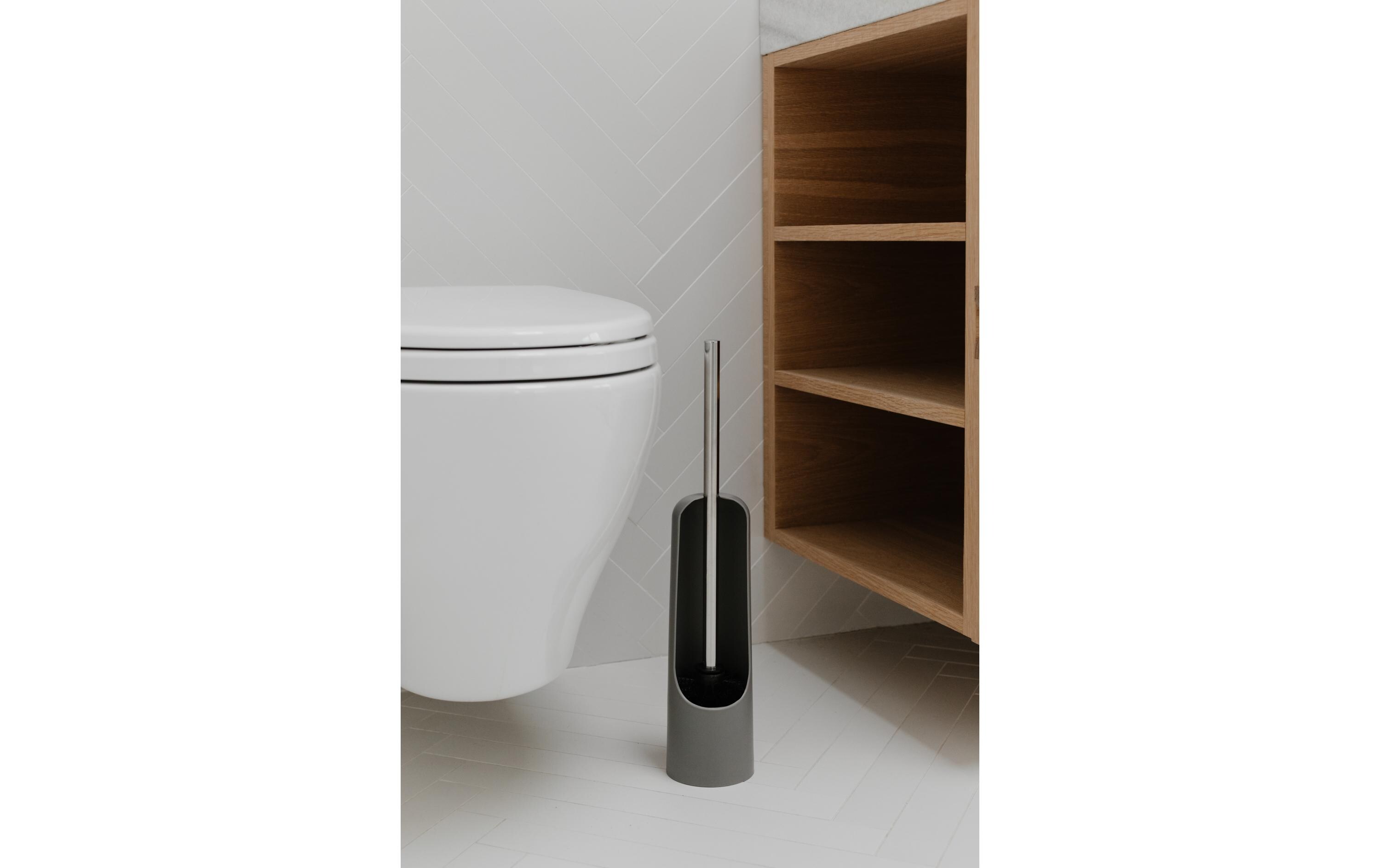 Toilettenbürste Touch GrauWC-Bürstenhalter