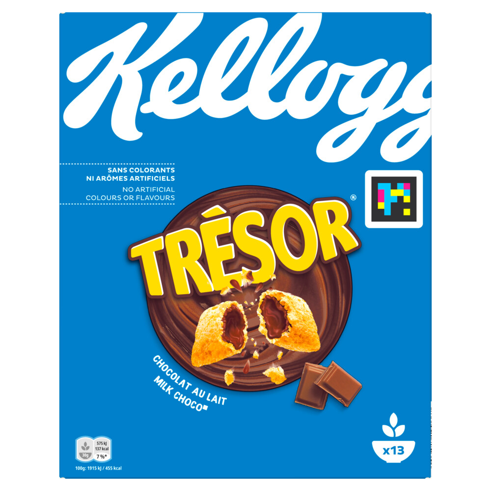 6x Kellogg's Tresor Melk Chocolade410 gr