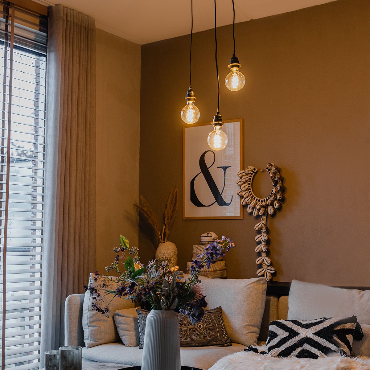 Industriële hanglamp zwart 3-lichts - Cava