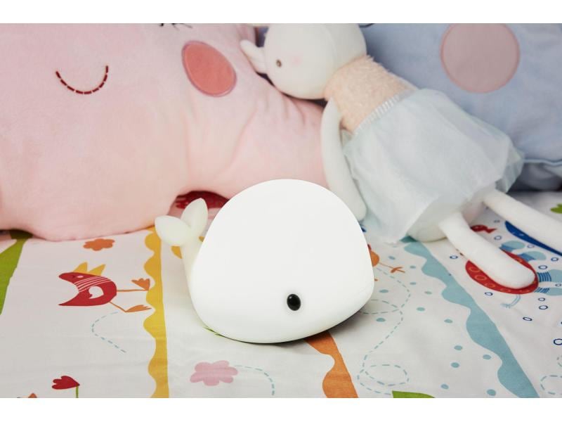 Pauleen Nachtlicht Night Whale LED Weiche Nachttischleuchte