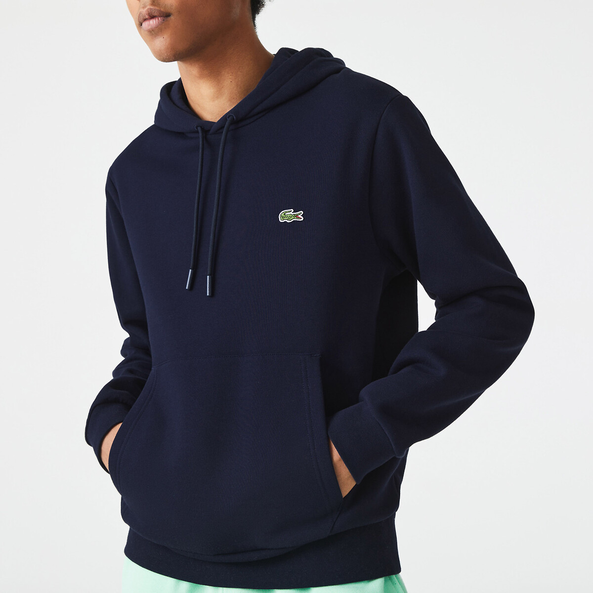 Moletom com capuz de algodão LACOSTE