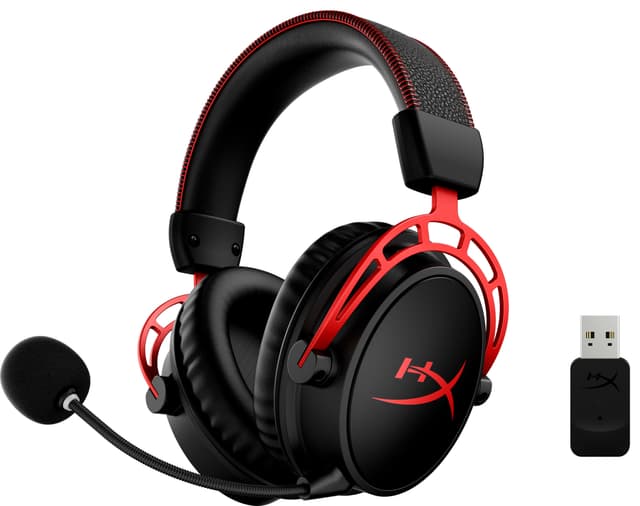 HyperX Cloud Alpha trådløse gaming headset (rød/sort)