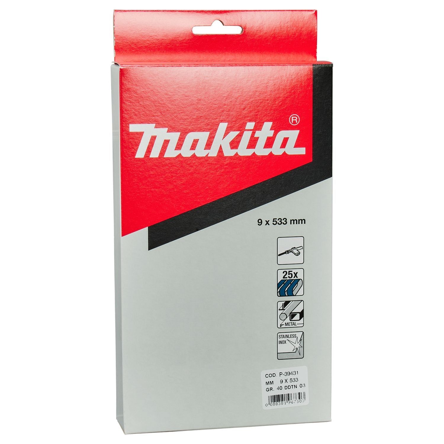 Makita P-39431 Schuurband 9x533mm Z40 VE=25