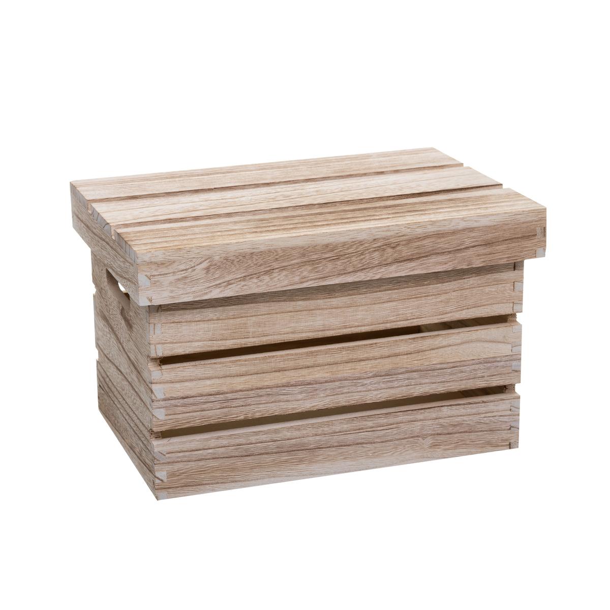 BOITE CAGETTE BOIS D.26X16X16CM