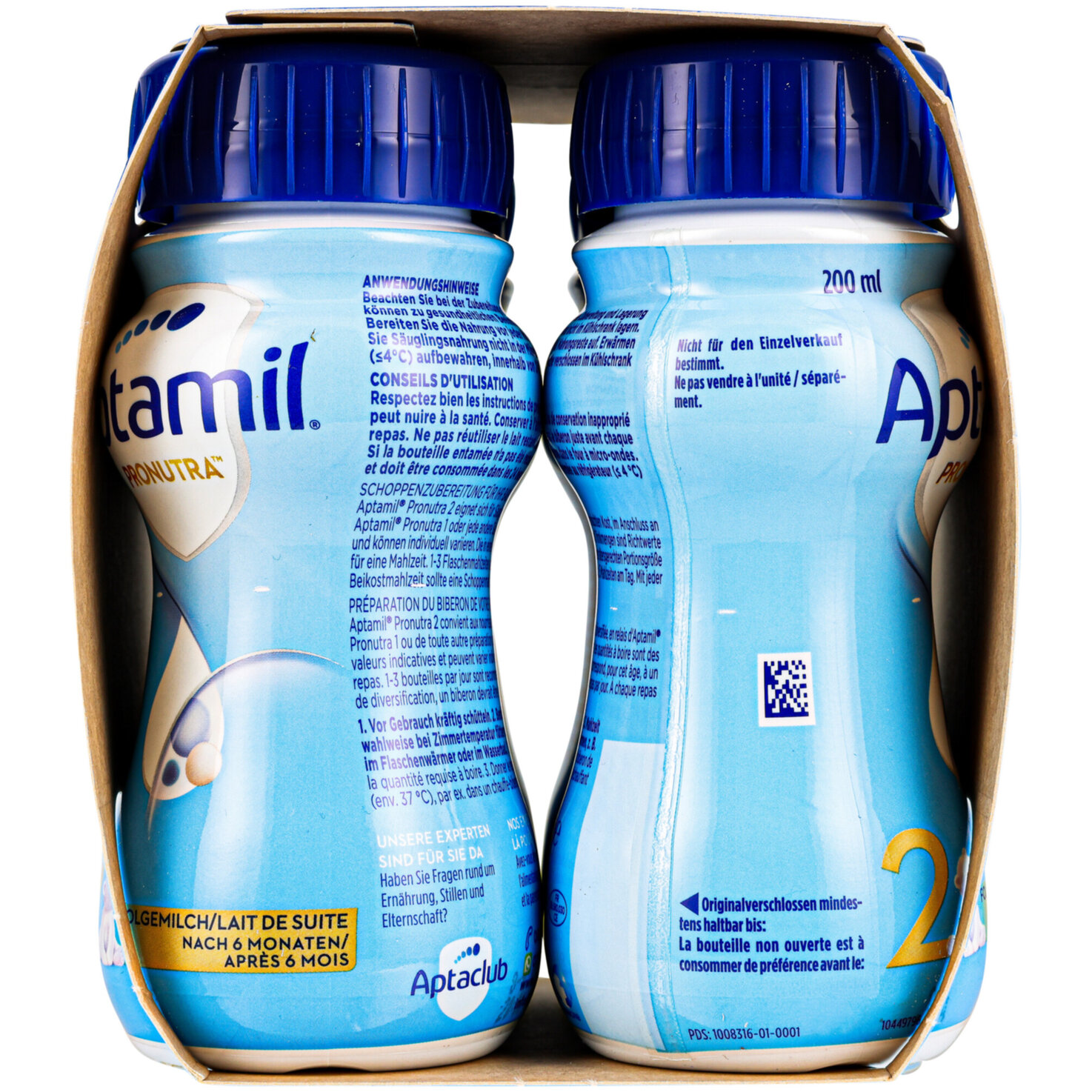 Aptamil Folgemilch 2 trinkfertig 6+ Monate 4x200ml
