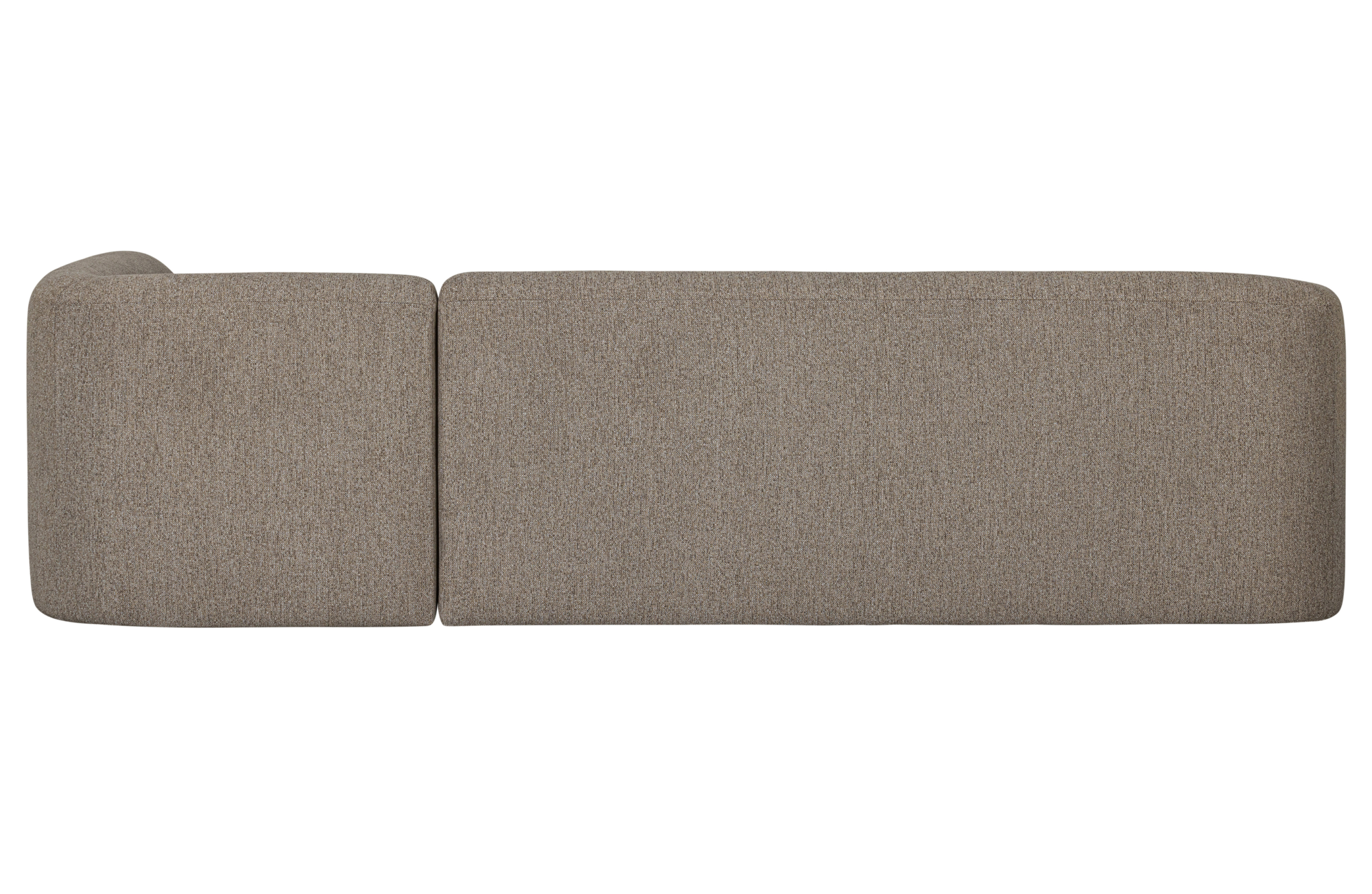 BePureHome hoekbank Sloping Rechts Lichtbruin Melange