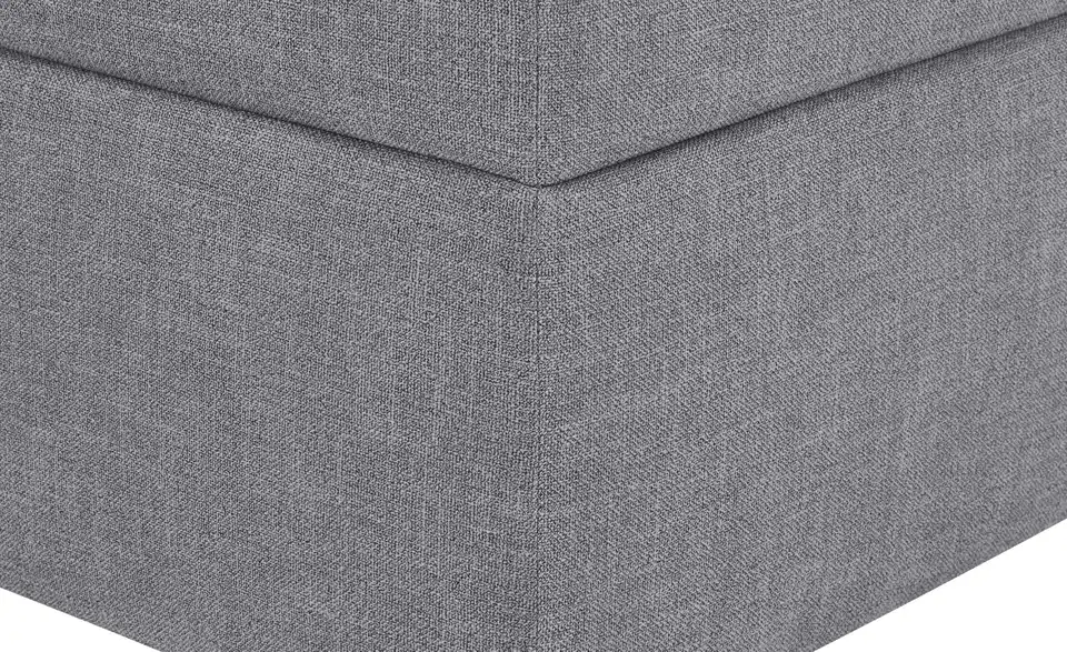 Polsterbettgestell York Grau 140 cm