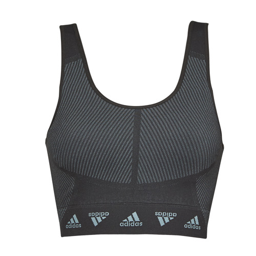 adidas Performance - STUDIO AEROKNIT BRA - LIGHT SUPPORT - magic grey/carbon