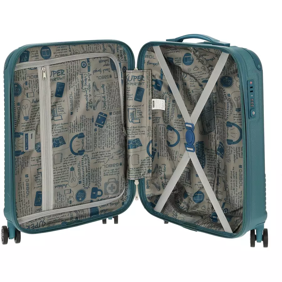 Gabol Balance - 4-Rollen-Kabinentrolley 55 cm turquoise