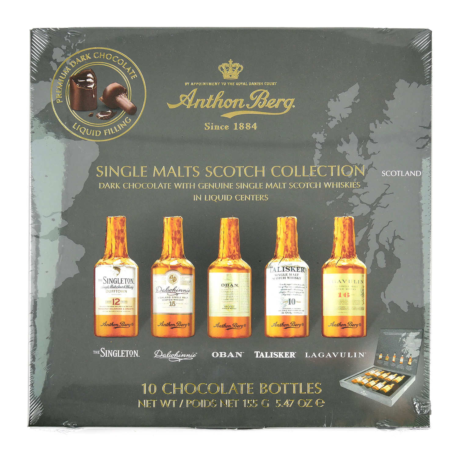 Chocolats fourrés au Whisky Single Malt d'Anthon Berg