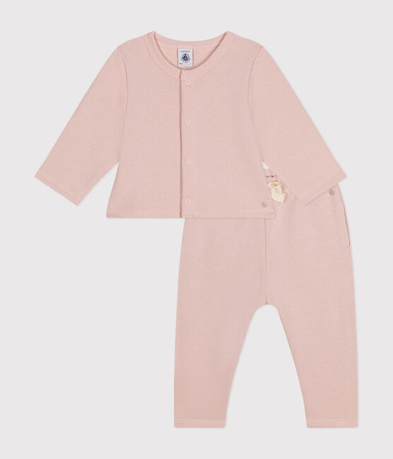 Ensemble cardigan et pantalon en molleton bébé