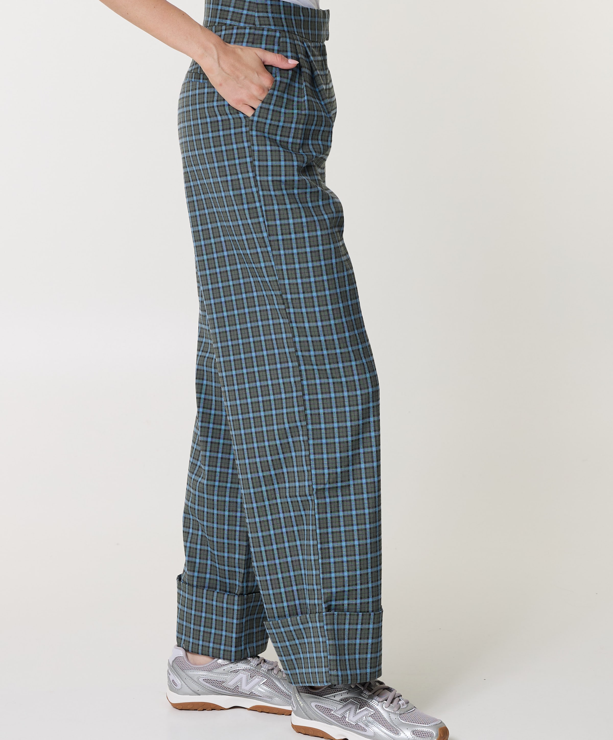 FRNCH 2-Pierce dames broek groen