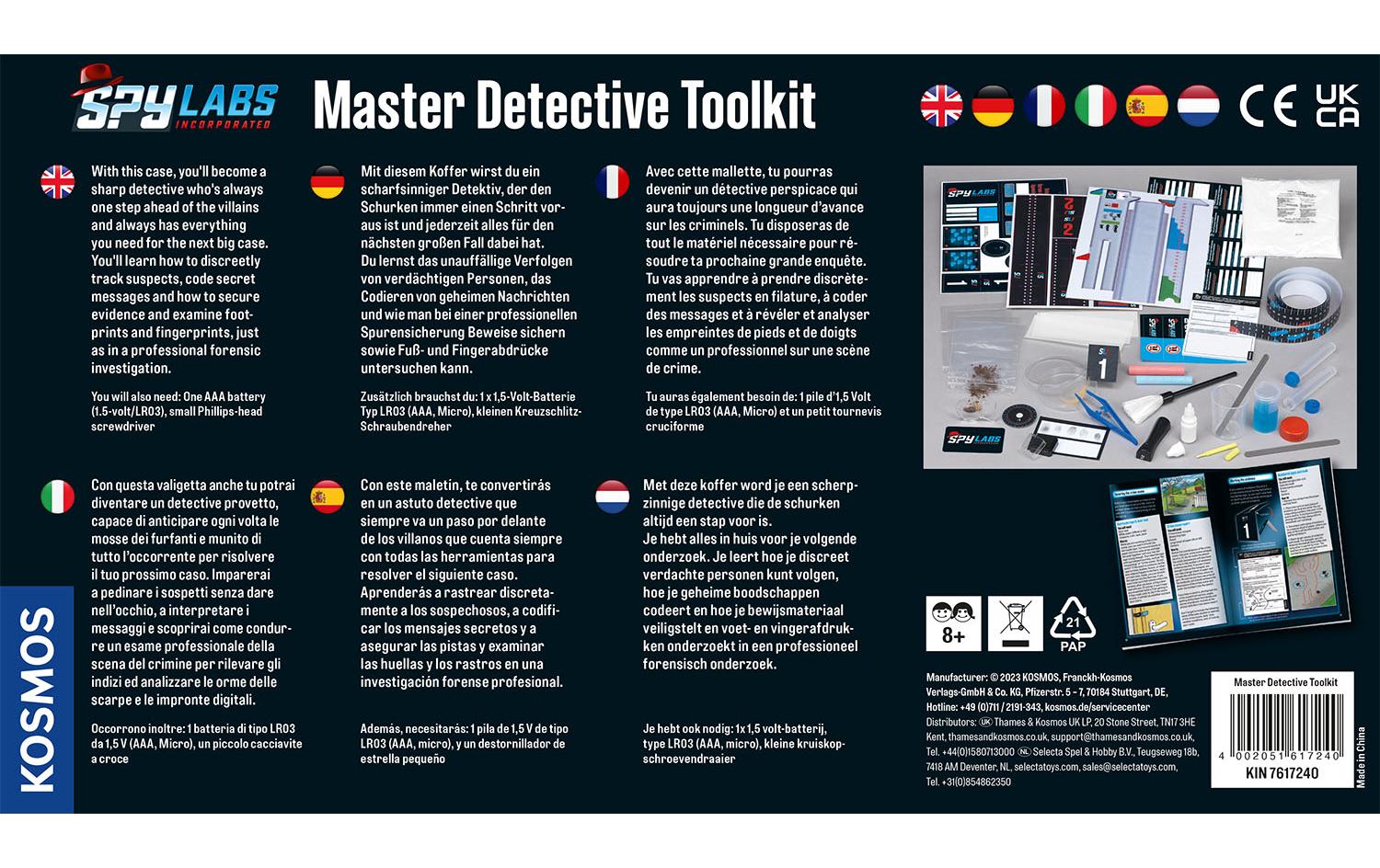 Detektivausrüstung Spy Labs – Master Detective ToolkitDetektiv-Set