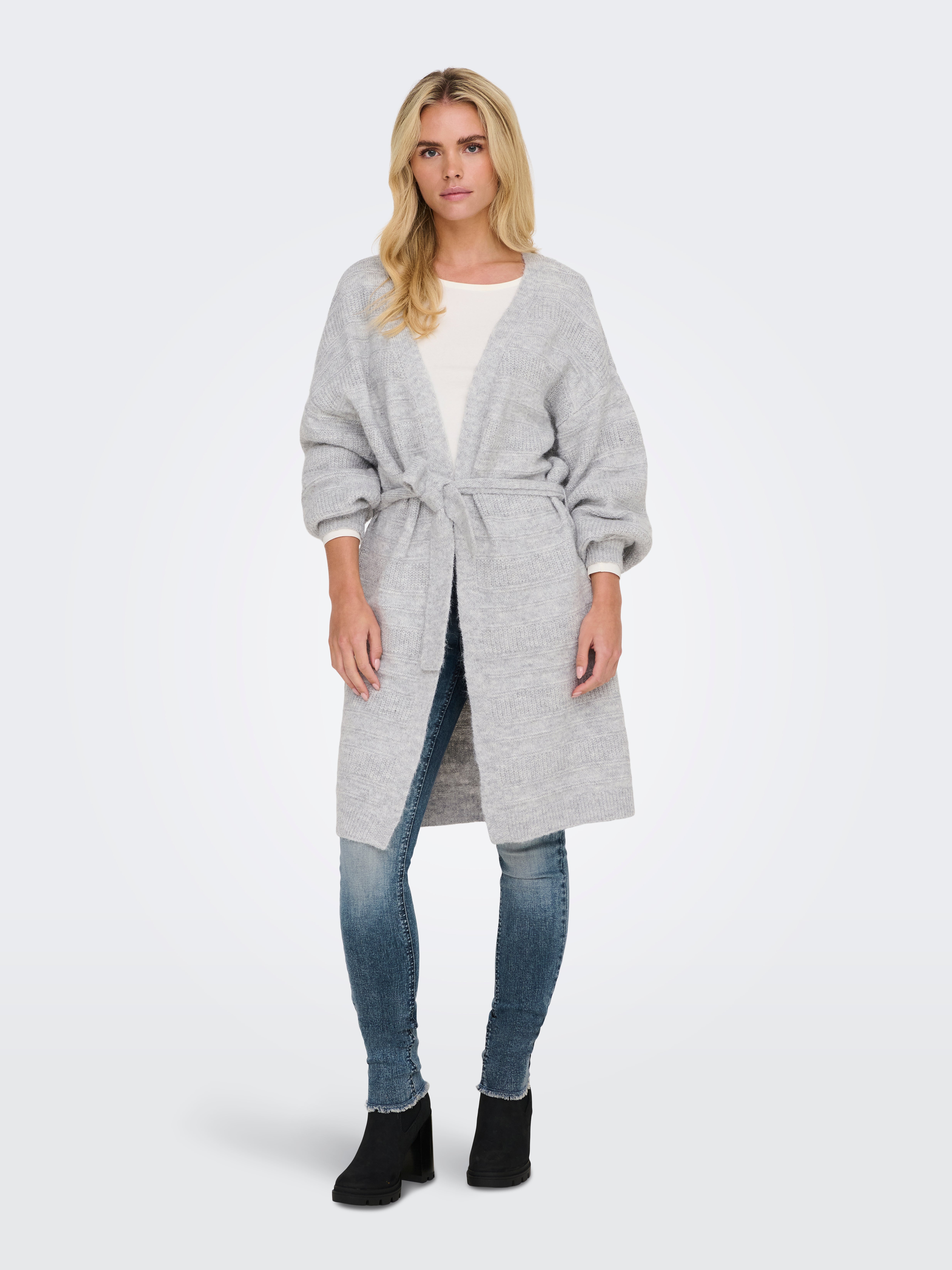 ONLSELESTA Strickpullover Light Grey Melange