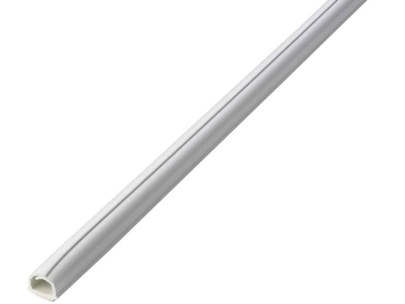 Max Hauri Kabelkanal Cable-Fix 4 x 1 m x 5 mm, Weiss Selbstklebende Kabelabdeckung Stange