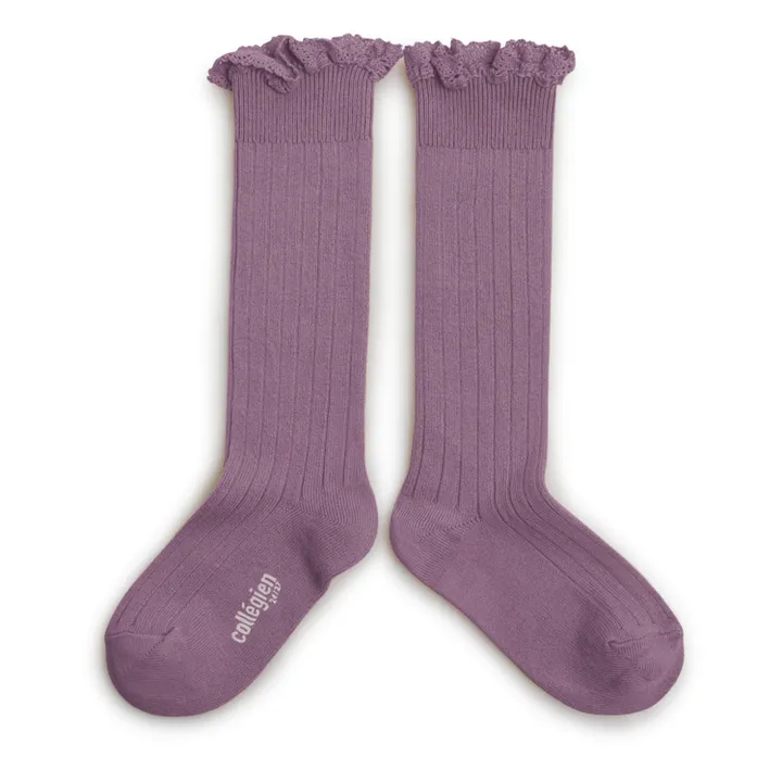 Collégien Chaussettes Joséphine | Violet