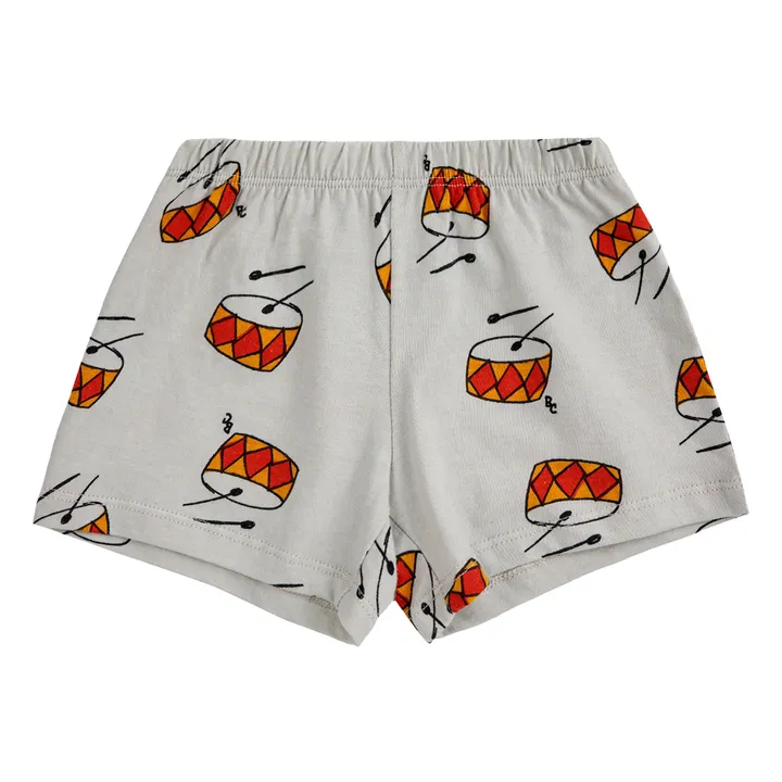 Bobo Choses Short Coton Bio Tambours Bébé | Gris galet