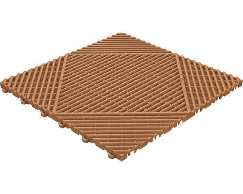 Florco Classic kliktegel, kunststof, 40x40 cm, 1 verpakking van 6 stuks, terracotta
