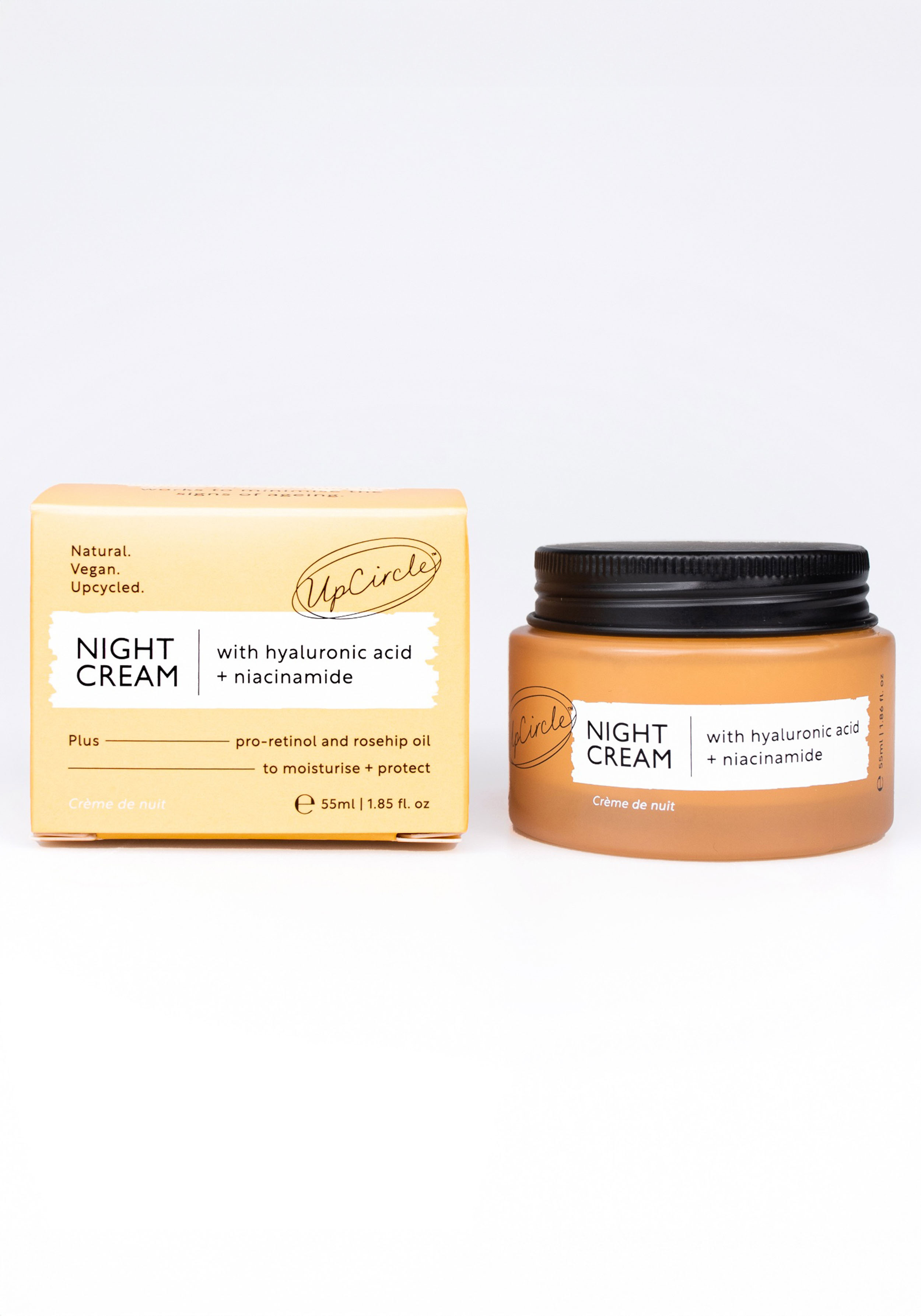 UpCircle Nachtcreme Night Cream Hyaluronic Acid, Niacinamide