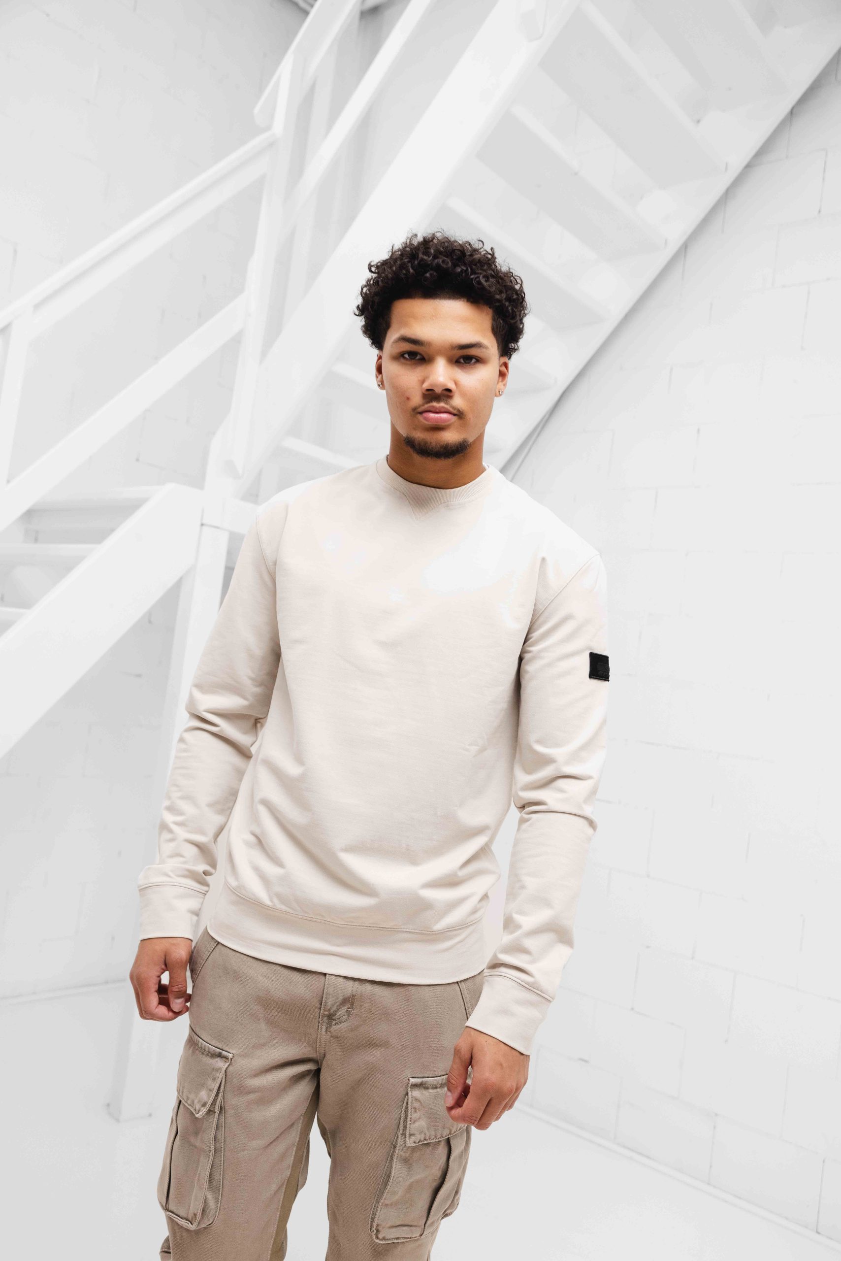 Cruyff Non Denim Sweater Heren Sand