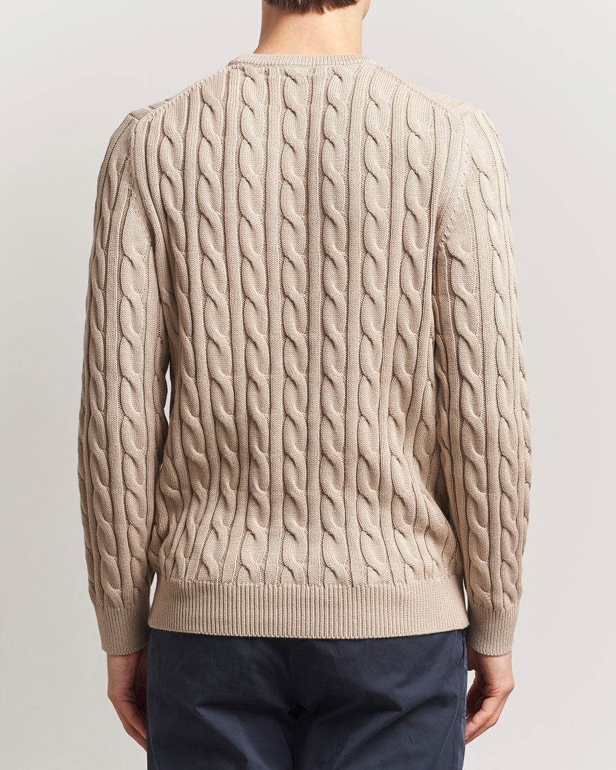 Morris Ethan Cable O-Neck Khaki