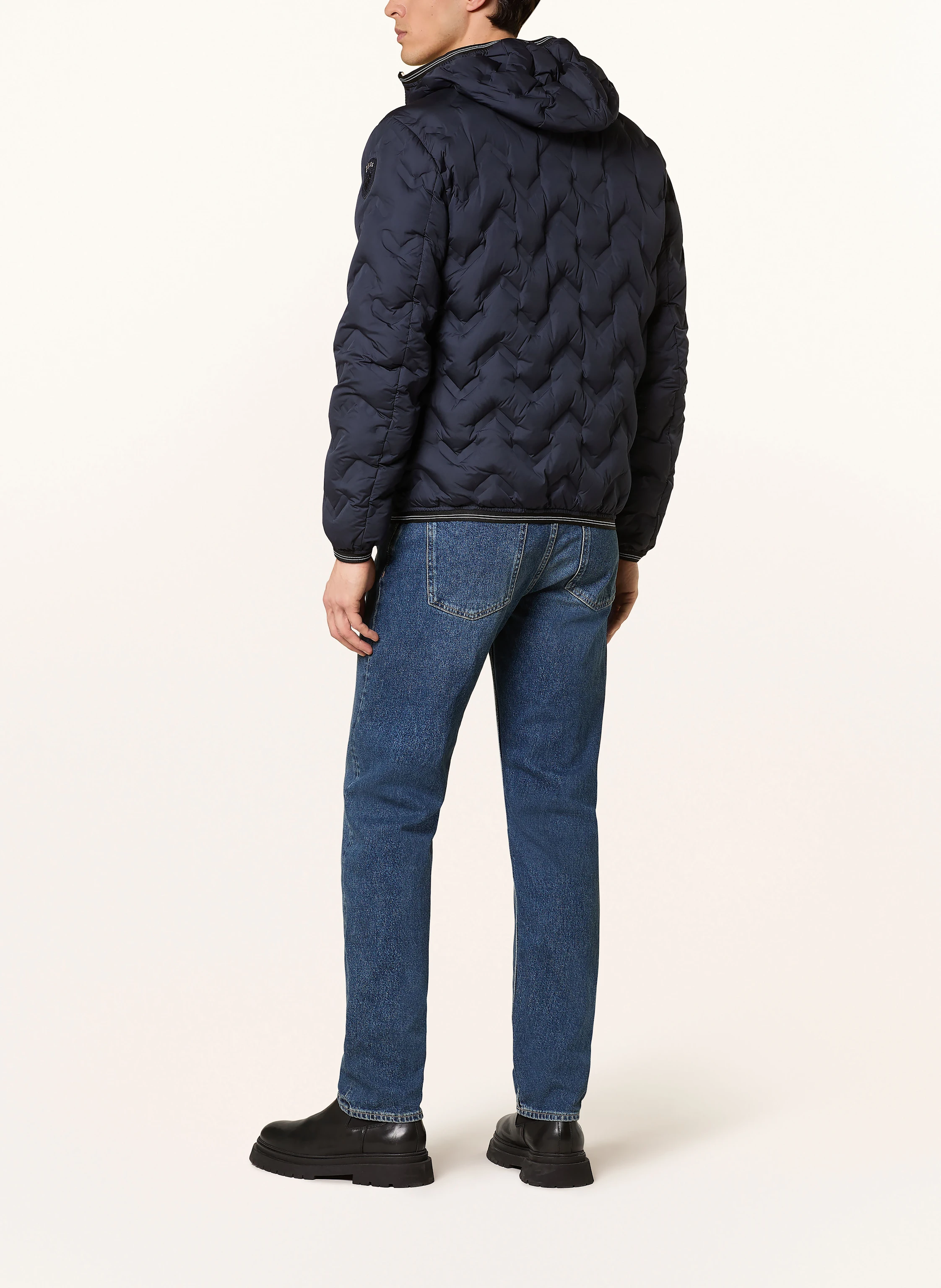 Blauer Lightweight-Daunenjacke