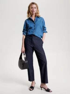 Sobretudo jeans de corte regular