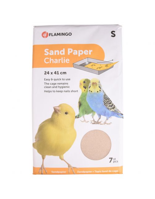 Flamingo Zandpapier 7 stuks - Vogelbodembedekking