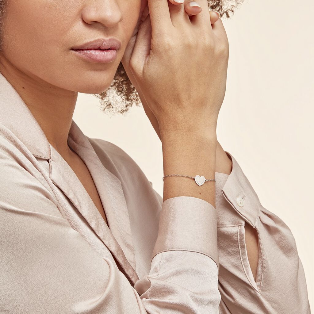 Bracelet Argent Blanc Miureall