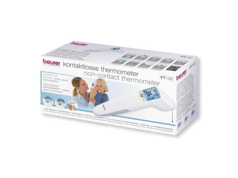 Beurer Infrarot-Fieberthermometer Digital FT100 Berührungsloser Infrarot Fiebermesser