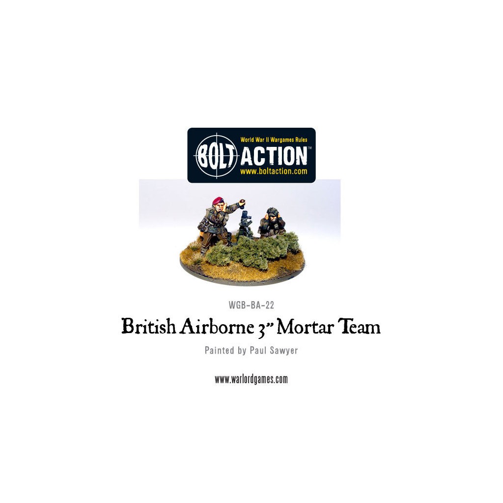 Bolt Action - British - Airborne 3 Medium Mortar Team