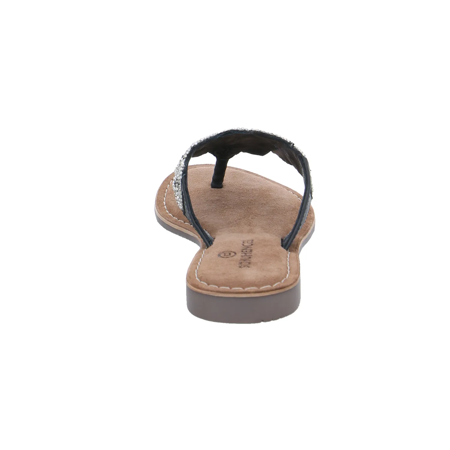 SCHUHENGEL Zehentrenner-FlipFlop Schwarz Leder
