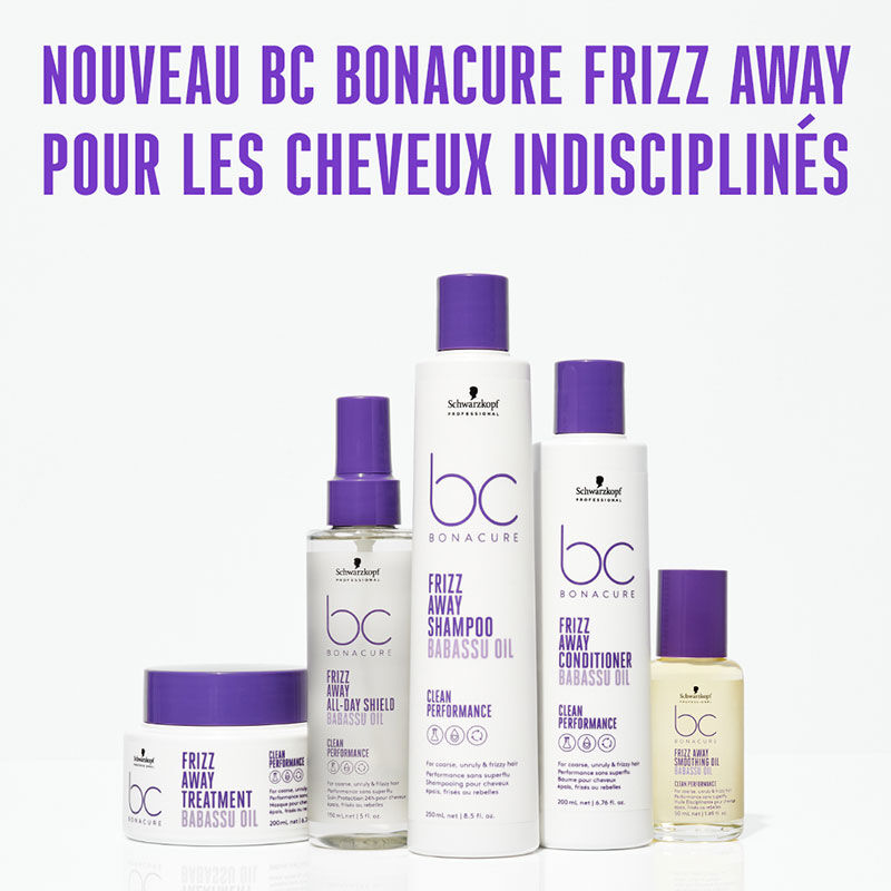 Spray protection 24h pour cheveux indisciplinés BC Frizz Away