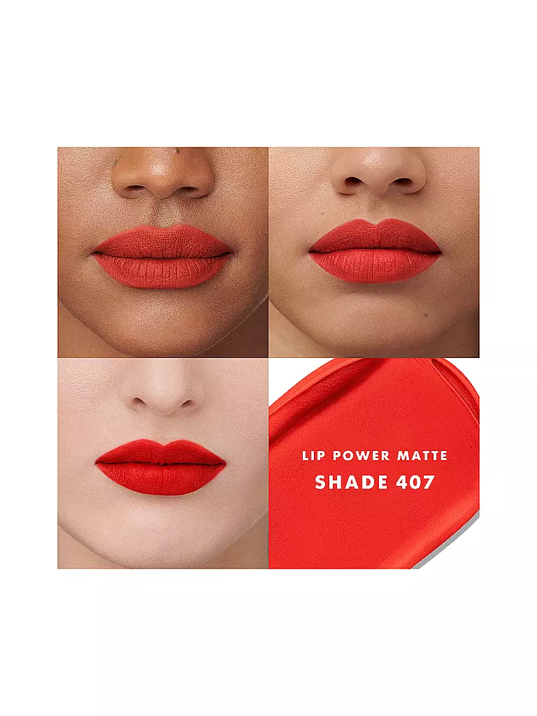 GIORGIO ARMANI COSMETICS Lippenstift - Lip Power Matte (407) dunkelrot