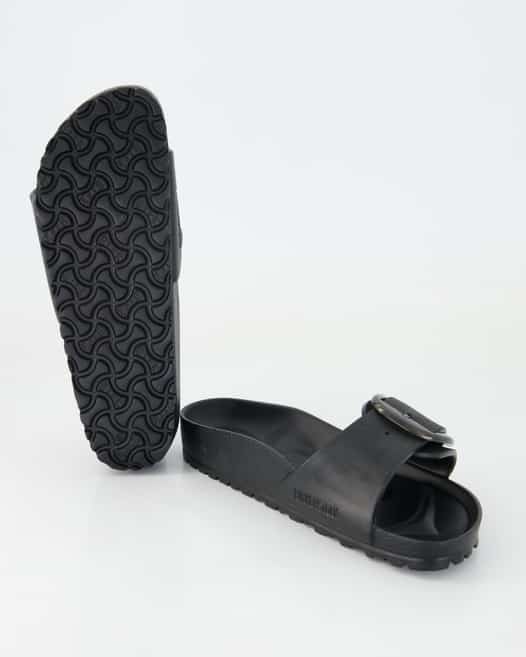 Birkenstock Madrid Big Buckle EVA Pantoletten in Schwarz