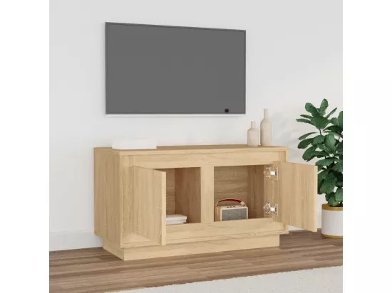 Meuble TV chêne sonoma 80x35x45 cm bois d'ingénierie