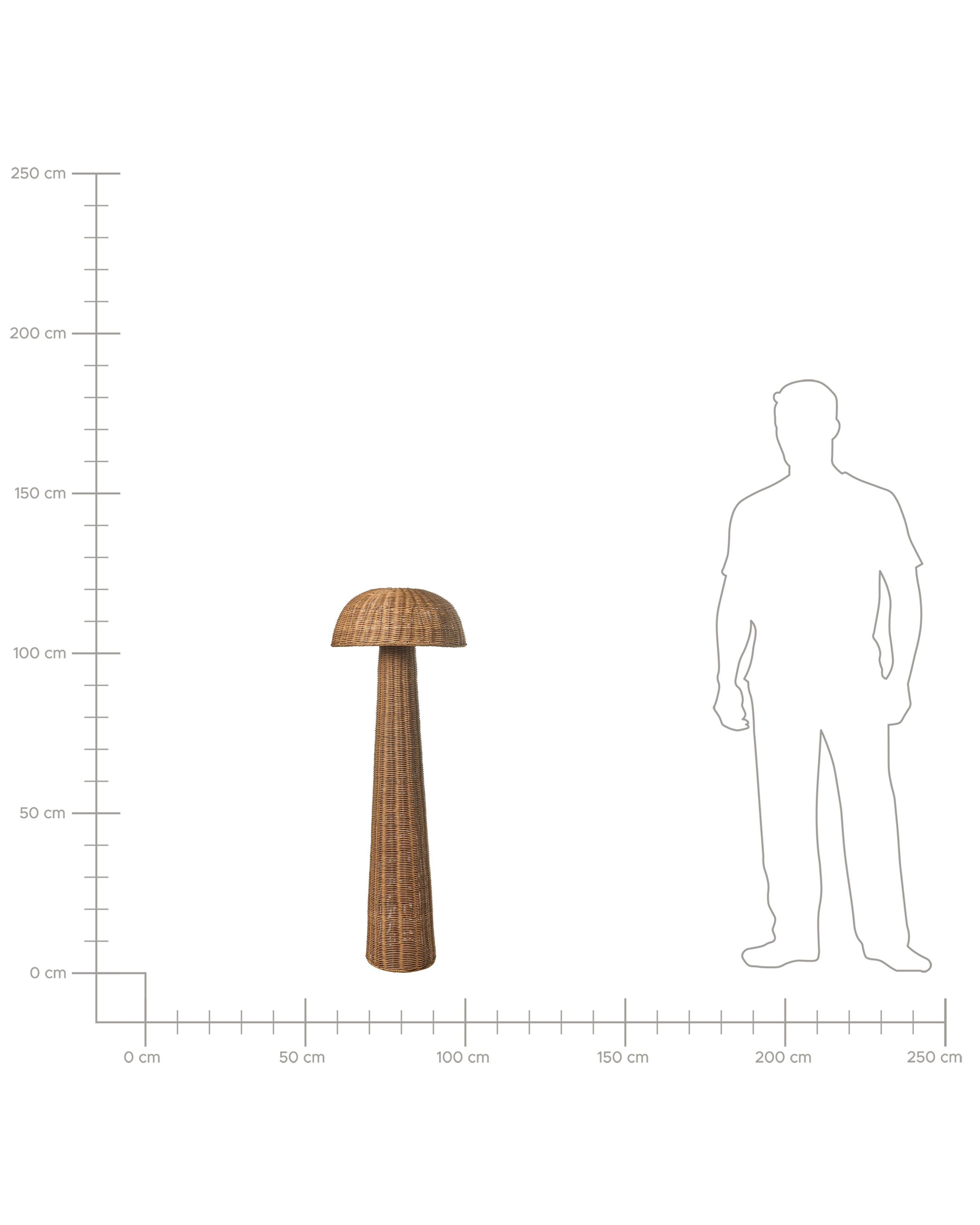 Staande lamp ALERO Rotan Natuurlijk