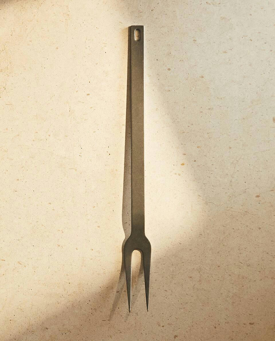 Garfo de aço com acabamento stonewash