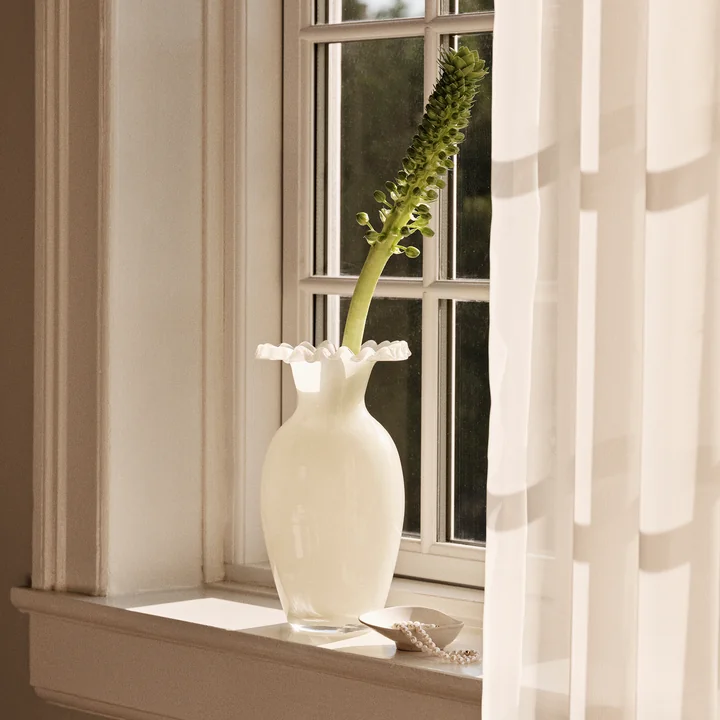 Broste Copenhagen - Jasmin Vase Ø 14,5 x 23 cm, taupe warm grey
