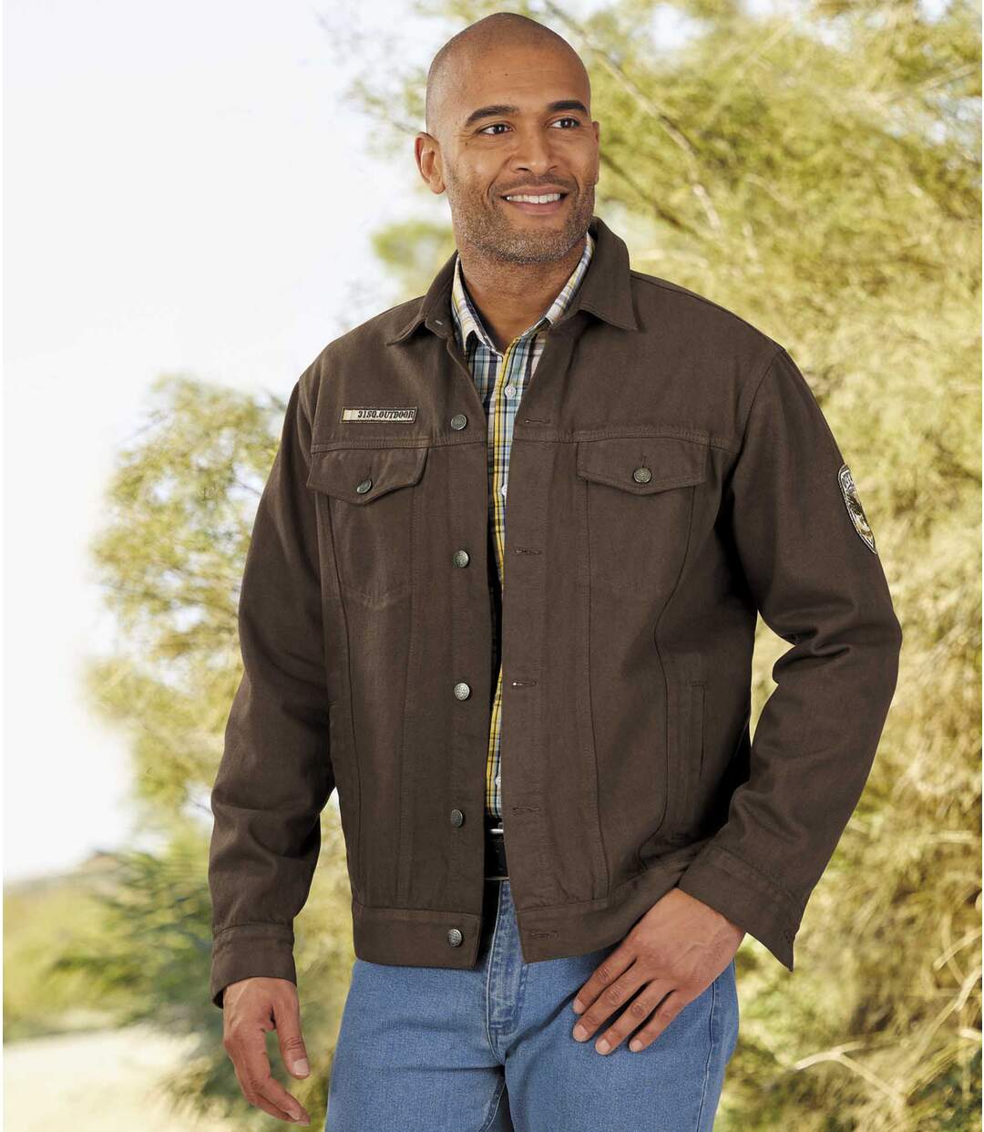 Veste en Jean Brown